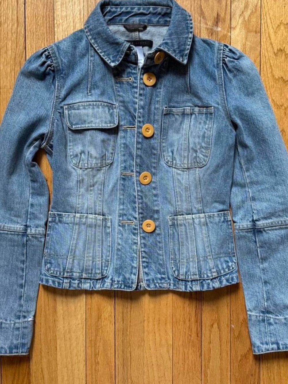 Marc Jacobs Denim Button-Up Blazer Jacket - Size 2
